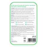 The back of the Melts® into Eye Care packaging, containing more information about the product. The list includes ingredients like Beetroot and Bilberry, and benefits like preventing digital eye strain and eye muscle fatigue.